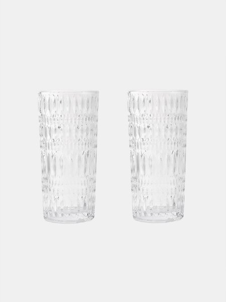 Sinsay - Poharak dombornyomott mintával 2 pack - clear