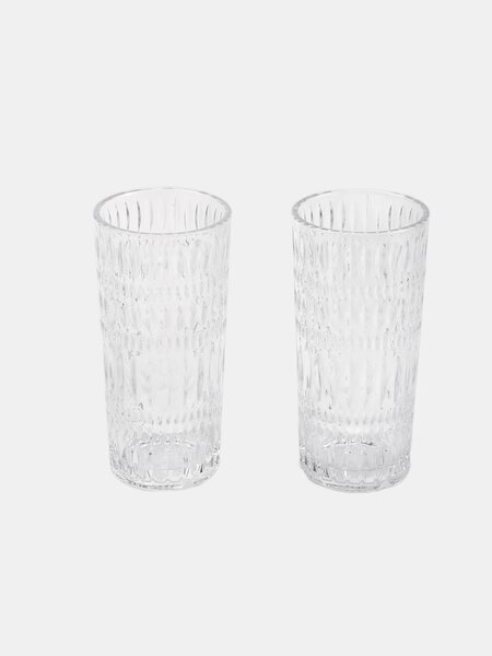 Sinsay - Poharak dombornyomott mintával 2 pack - clear