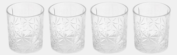 Sinsay - Poharak dombornyomott mintával 4 pack - clear