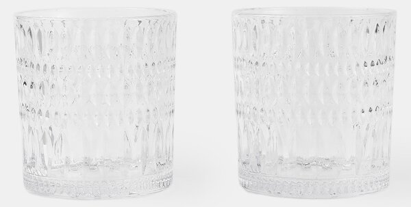 Sinsay - Poharak dombornyomott mintával 2 pack - clear