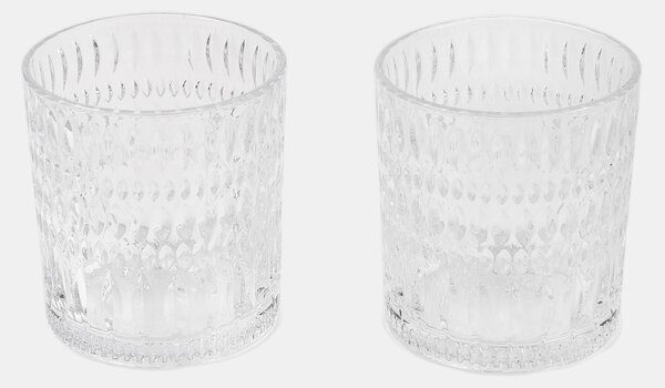 Sinsay - Poharak dombornyomott mintával 2 pack - clear