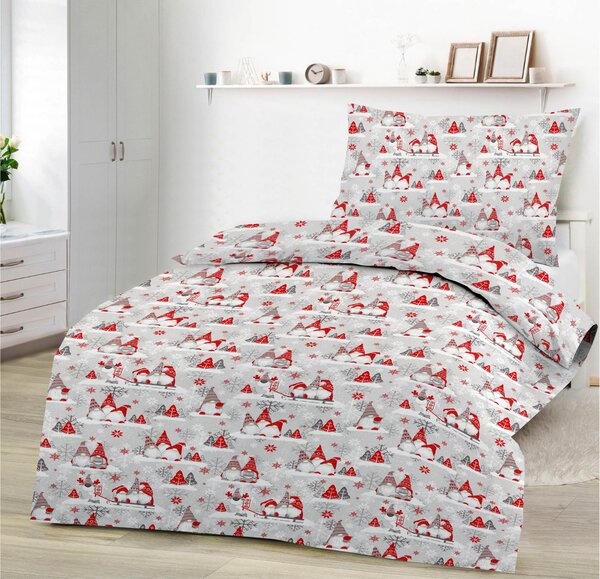 CHRISTMAS SCRATCH RED pamut lepedő DeLuxe