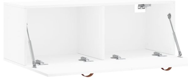 Fehér szerelt fa faliszekrény 100 x 36,5 x 35 cm