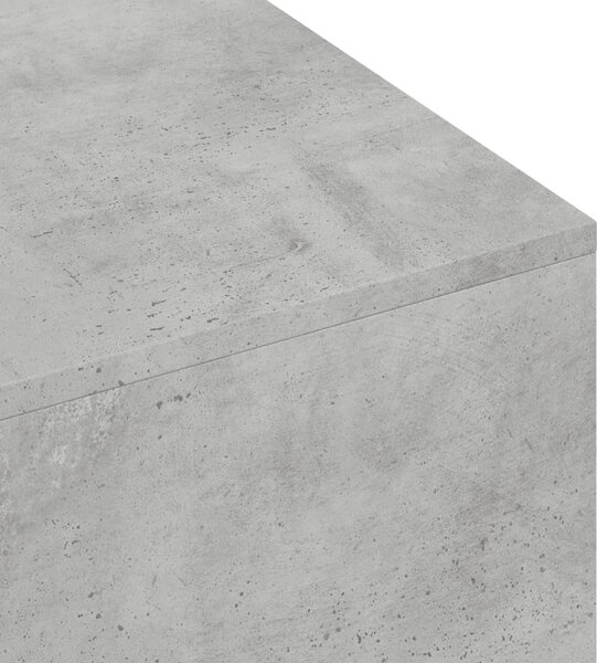Betonszürke szerelt fa dohányzóasztal 100x49,5x31 cm