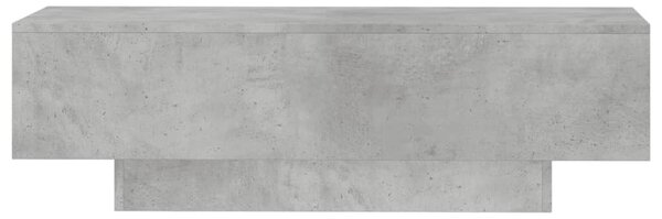 Betonszürke szerelt fa dohányzóasztal 100x49,5x31 cm