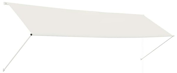 Feltekerhető krémszínű napellenző 400 x 150 cm