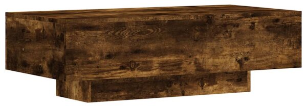 Füstös tölgy színű szerelt fa dohányzóasztal 100x49,5x31 cm