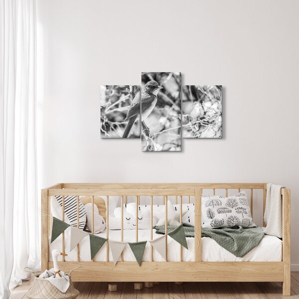 Kép - Kék madár télen (90x60 cm)