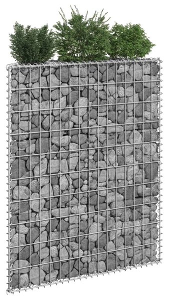 Trapéz alakú horganyzott acél gabion magaságyás 80x20x100 cm