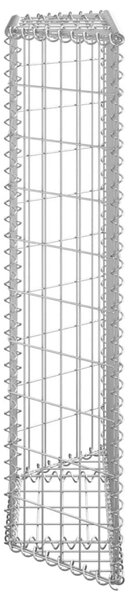 Trapéz alakú horganyzott acél gabion magaságyás 80x20x100 cm