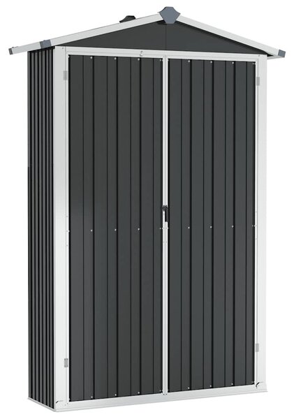 Antracitszürke horganyzott acél kerti fészer 116x45x175 cm