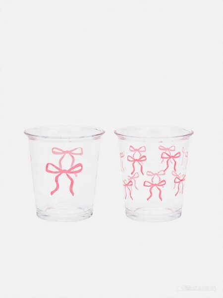 Sinsay - Poharak masni mintával 2 pack - pasztellpink