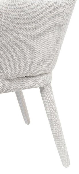 King Home AKIRA szék bézs textil kárpitozott karfával