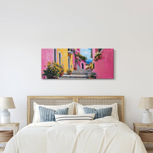 Kép - Rózsaszín sikátor (120x50 cm)