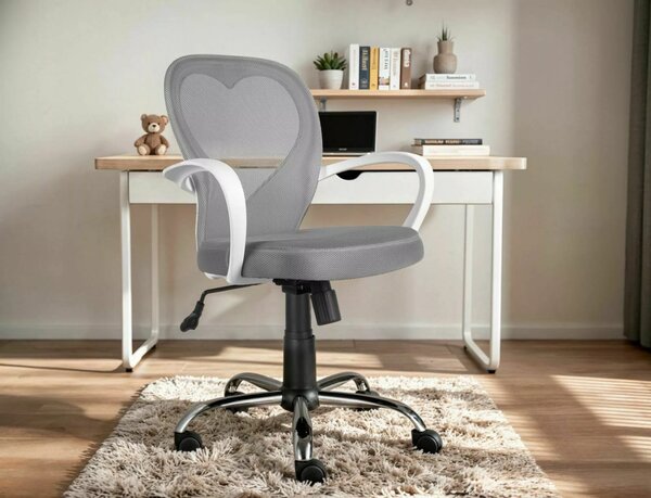 Daisy Ergonomikus Hálós Forgószék Szürke-Fehér TILT Mechanikával