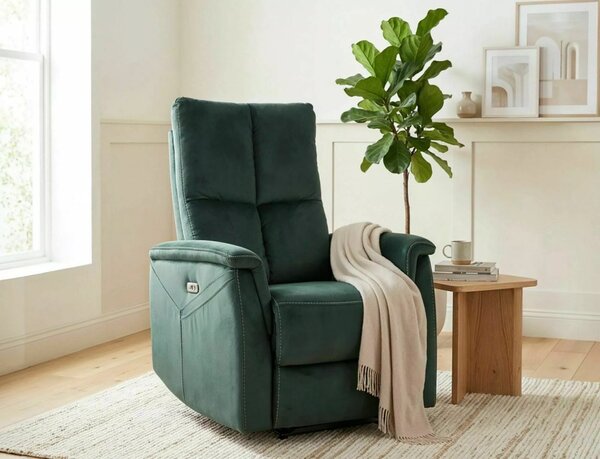 Neptun M Elektromos Masszázsfotel Bársony Zöld Relax