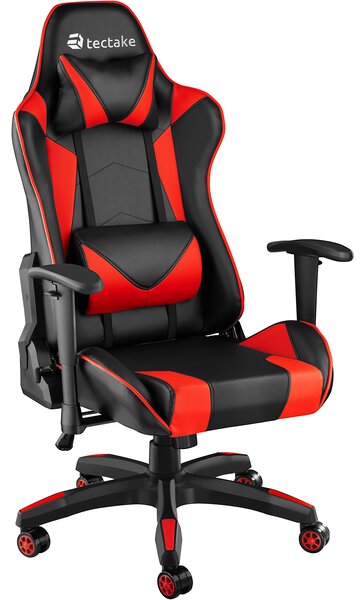 Tectake 403207 twink irodai szék - fekete/piros