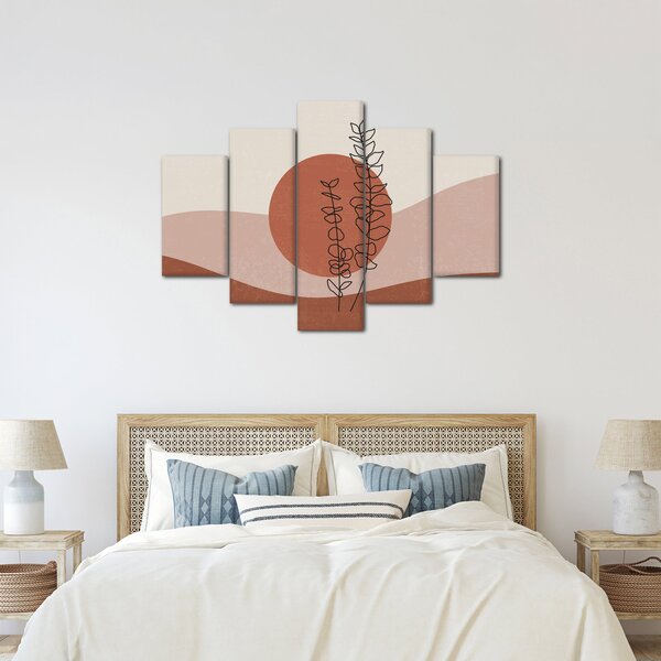 Kép - Boho levelek N⁰1 (150x105 cm)