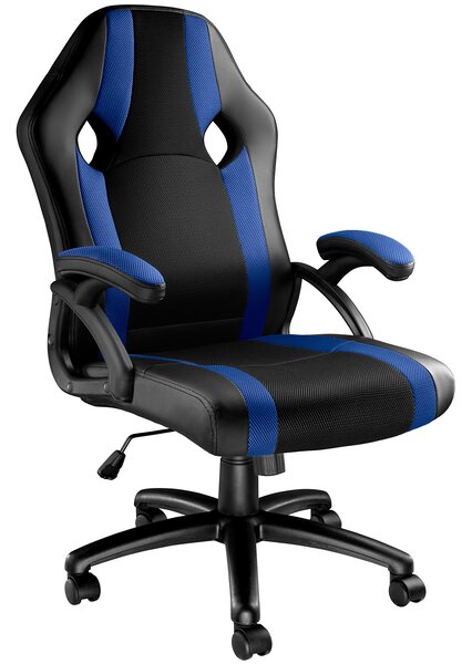 Tectake 403491 goodman irodai szék - fekete/kék