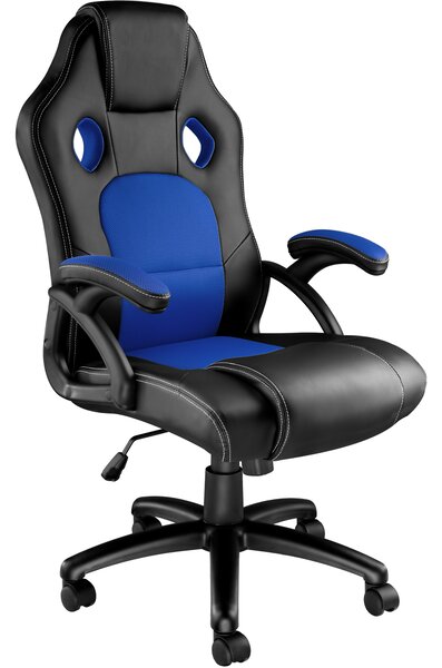 Tectake 403466 tyson irodai szék - fekete/kék