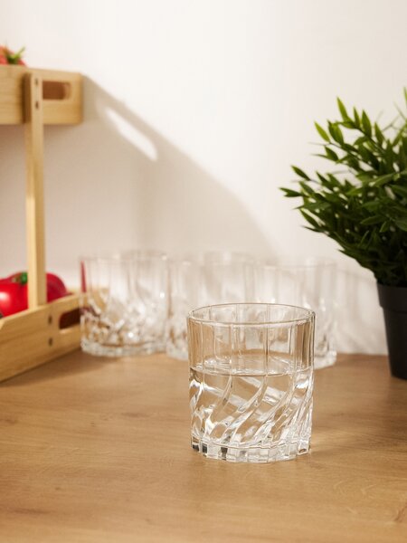 Sinsay - Pohárkészlet dombornyomott mintával 4 pack - clear