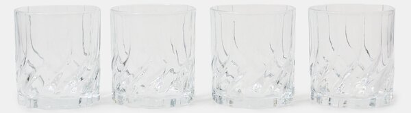 Sinsay - Pohárkészlet dombornyomott mintával 4 pack - clear