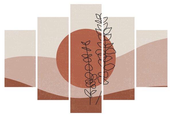 Kép - Boho levelek N⁰1 (150x105 cm)