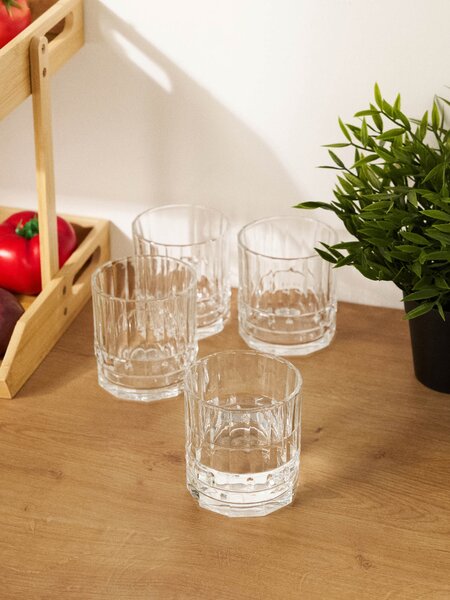 Sinsay - Pohárkészlet dombornyomott mintával 4 pack - clear