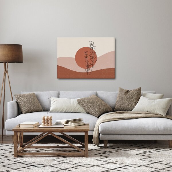 Kép - Boho levelek N⁰1 (70x50 cm)