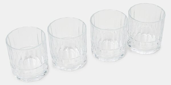 Sinsay - Pohárkészlet dombornyomott mintával 4 pack - clear
