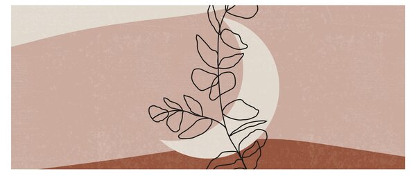 Kép - Boho levelek N⁰2 (120x50 cm)