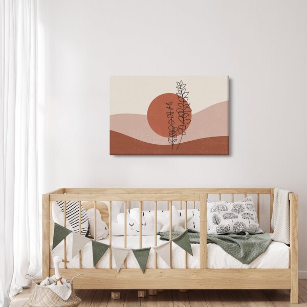 Kép - Boho levelek N⁰1 (90x60 cm)
