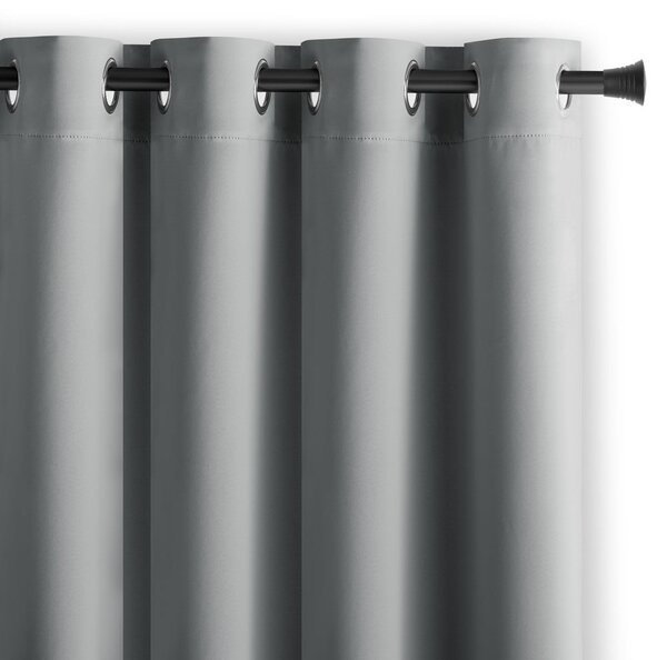 Szürke dimout (részleges sötétítő) függöny 140x245 cm Kierra – Restilo