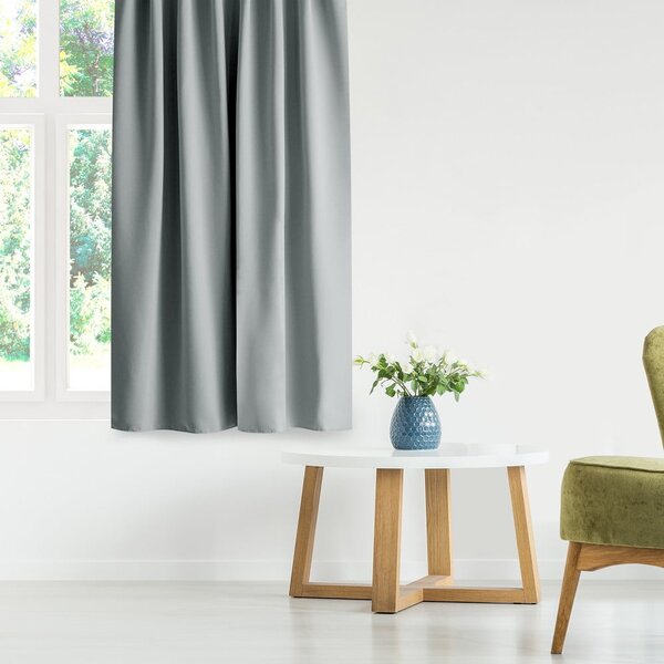Szürke dimout (részleges sötétítő) függöny 140x245 cm Kierra – Restilo