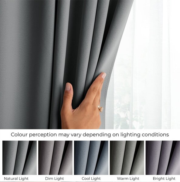 Szürke dimout (részleges sötétítő) függöny 140x270 cm Kierra – Restilo