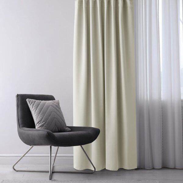Krémszínű dimout (részleges sötétítő) függöny 140x245 cm Kierra – Restilo