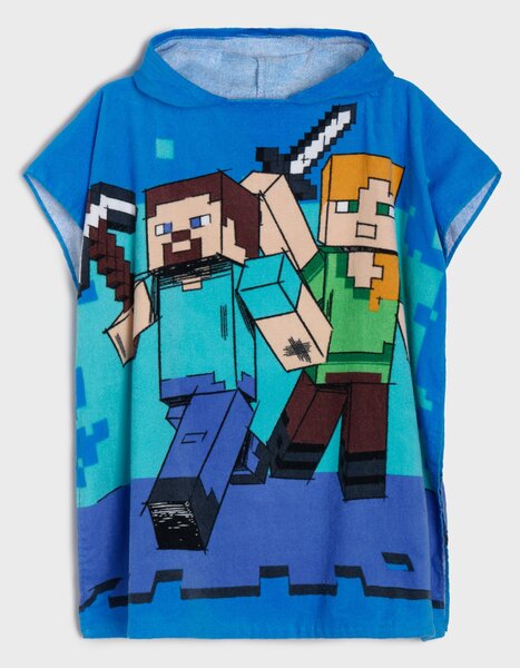 Sinsay - Kapucnis törölköző Minecraft - indigókék