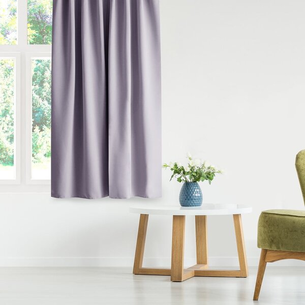 Törtrózsaszín dimout (részleges sötétítő) függöny 140x245 cm Kierra – Restilo