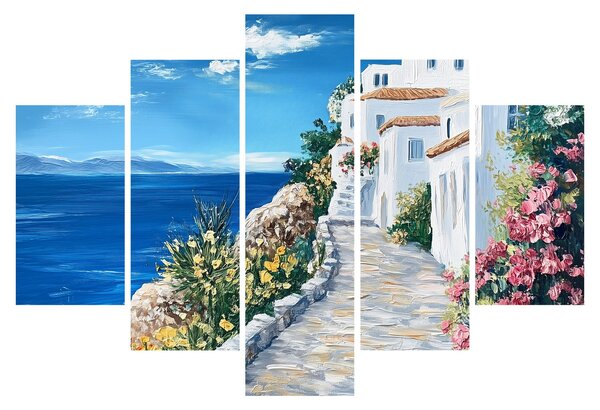 Kép - Sikátor a tenger mellett (150x105 cm)