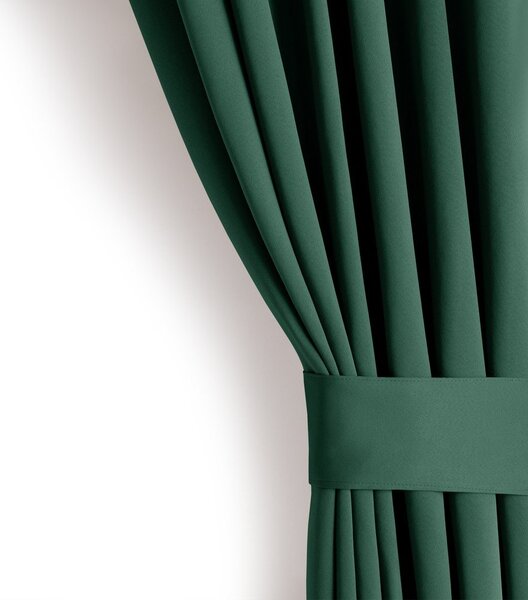 Sötétzöld dimout (részleges sötétítő) függöny 140x245 cm Kierra – Restilo