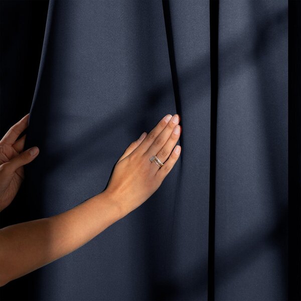 Sötétkék dimout (részleges sötétítő) függöny 140x175 cm Kierra – Restilo
