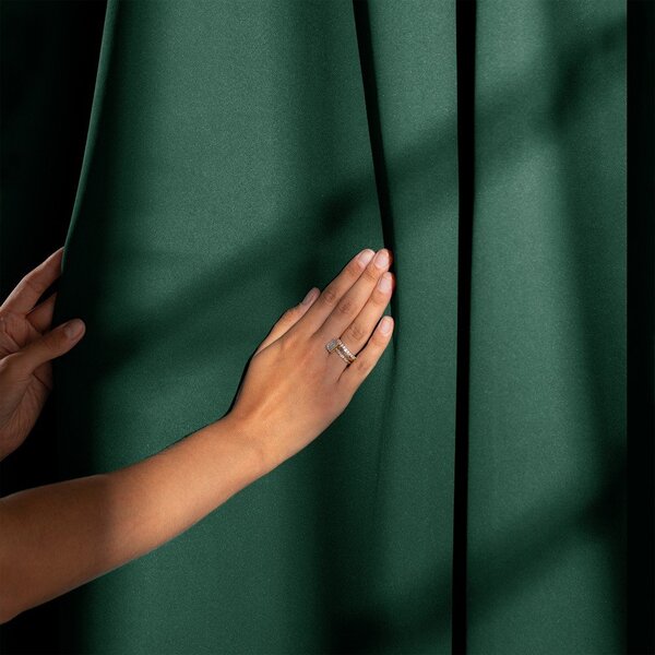 Sötétzöld dimout (részleges sötétítő) függöny 140x245 cm Kierra – Restilo