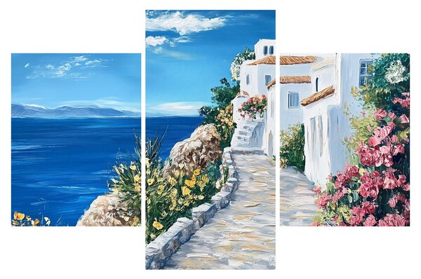 Kép - Sikátor a tenger mellett (90x60 cm)