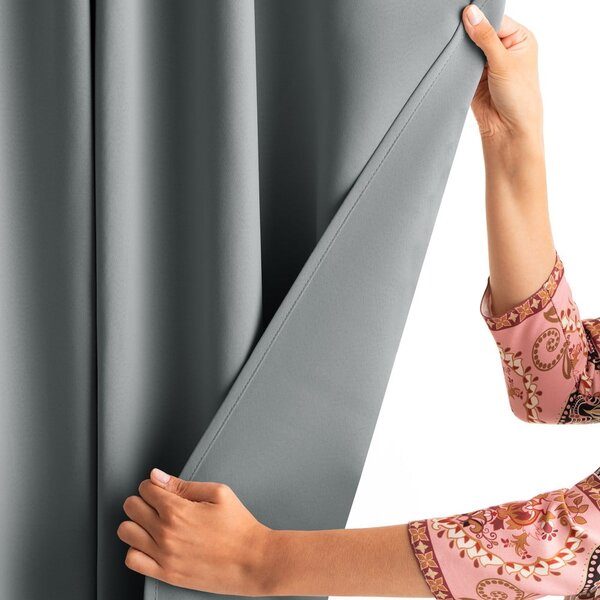 Szürke dimout (részleges sötétítő) függöny 140x270 cm Kierra – Restilo