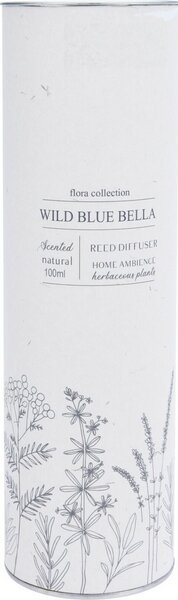 Flora Collection, Wild Blue Bella Illat diffúzor100 ml, 6 x 9,5 cm
