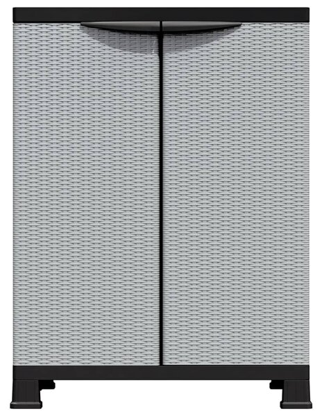 Rattanstílusú műanyag szekrény 68 x 39 x 92 cm