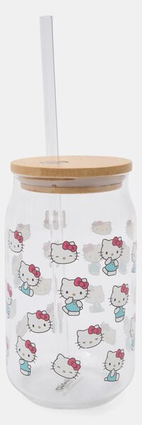 Sinsay - Pohár fedéllel és szívószállal Hello Kitty - többszínű
