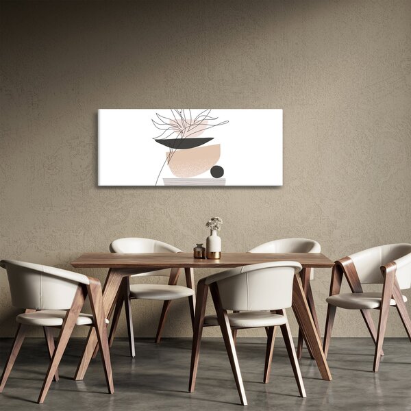 Kép - Vonal művészeti virágok N⁰1 (120x50 cm)