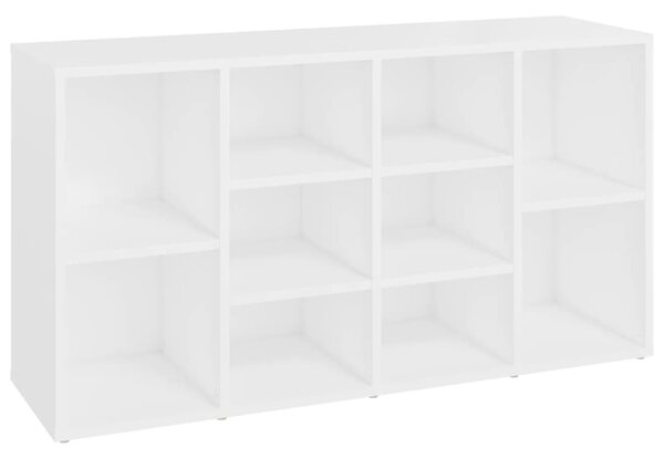 Fehér szerelt fa cipőtároló pad 103 x 30 x 55 cm