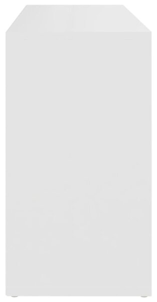 Fehér szerelt fa cipőtároló pad 103 x 30 x 55 cm